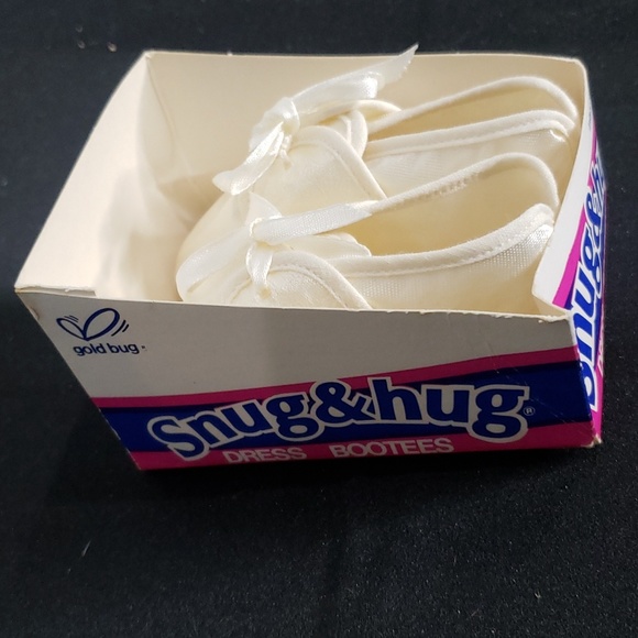 Snug & Hug Dress Booties White Vintage 1980s Infant - Picture 3 of 10